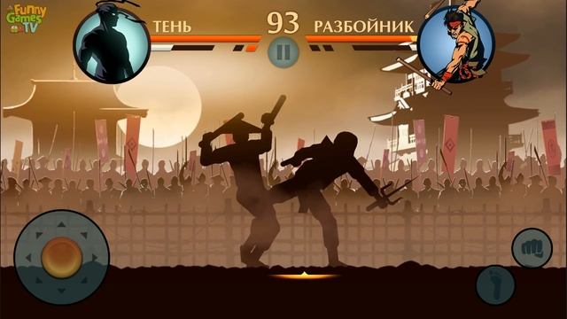 Игра для детей бои с тенью игра Shadow Fight 2 от Funny Games TV смотреть онлайн