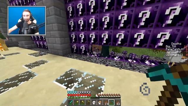 1v1v1v1 Blue Lightning Lucky Blocks Walls W/ The Pack - Minecraft Modded Minigame | JeromeASF смотреть онлайн