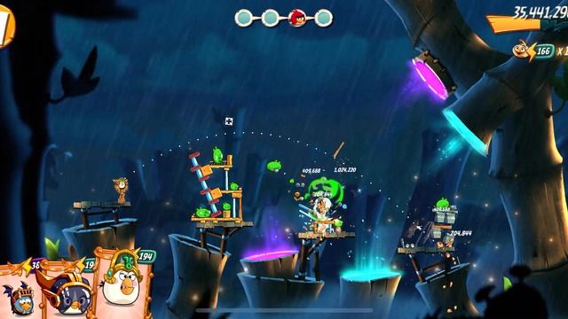 Angry Birds 2 King Pig Panic! 2023.06.06. walkthrough Level 1-2-3 with extra birds смотреть онлайн