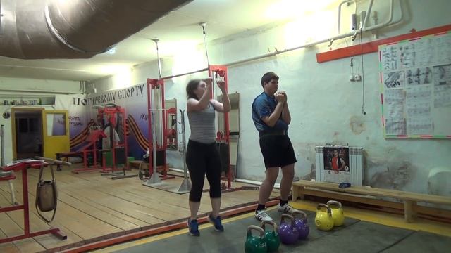 Гиревой спорт.Разбор техники - Толчок гирь.