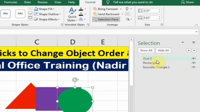 Use Selection Pane to Change Object Order and Visibility in Excel смотреть онлайн
