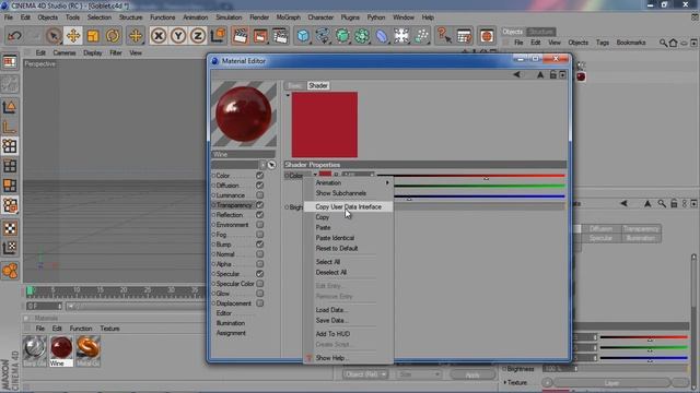 Моделирование бокала в Cinema 4D. Часть 1 смотреть онлайн