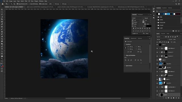 Project Space-X | beginner photo manipulation #photoshop смотреть онлайн