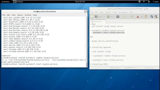 Install Fedora18 PHP , Apache , Phpmyadmin , MySQL смотреть онлайн