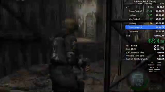 Resident Evil 4 New game PRO Speedrun in 1:35:54 LRT (1:41:41 IGT) смотреть онлайн