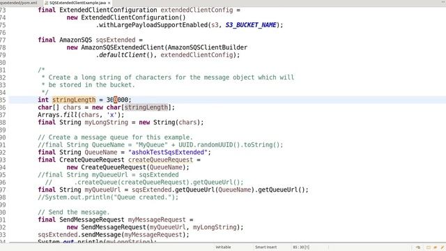 Java Code to overcome AWS SQS Limit 256KB, SQS Extended Library смотреть онлайн