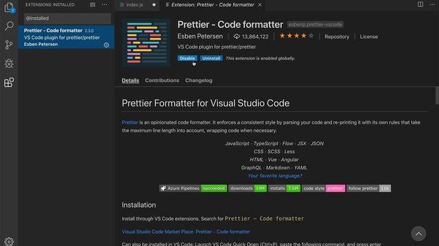 React 개발 도구 설정 - Formatting Toggle 포멧터 토글 смотреть онлайн