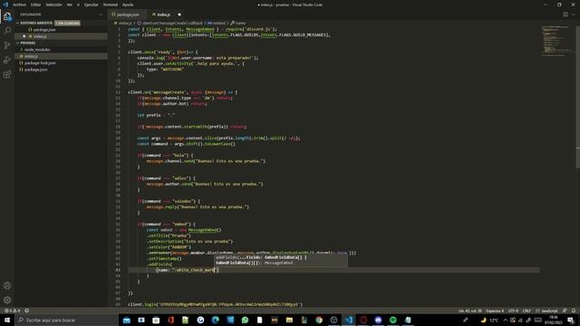 COMO CREAR TUS PRIMEROS COMANDOS EN TU BOT DE DISCORD V13 - EMBEDS Y MÁS! - #2 - redshoter2 смотреть онлайн