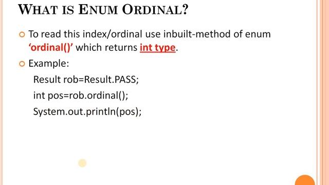 Part#3 Java Tutorial | Enums in Java | Ordinal смотреть онлайн
