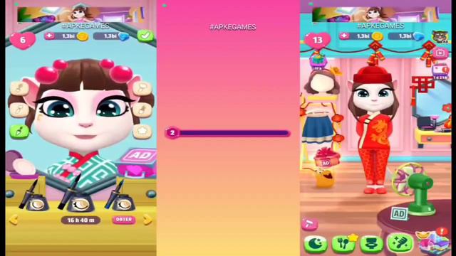 My Talking Angela 2 Lunar New Year Update All Outfits Chinese Talent Show & Stickers Albums Complet