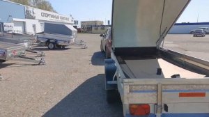краткий обзор прицепа Экспедиция с пластиковой крышкой