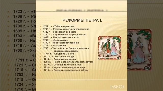 Обзор выставки "Реформы Петра I" смотреть онлайн