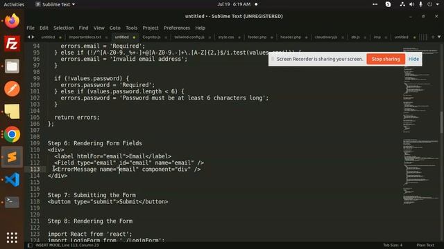 React Tutorial in Hindi #60 How to Build React Forms with Formik смотреть онлайн