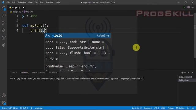 Python Variable Scope - Python tutorial for beginners 17 смотреть онлайн
