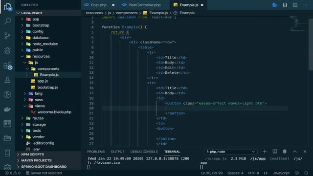 Laravel React Tutorial | React Laravel Full Stack Application | Laravel RESTful Api | Laravel CRUD смотреть онлайн