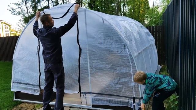 Теплица не как у всех! Армированная пленка или поликарбонат? Оптимальный выбор садовода. смотреть онлайн