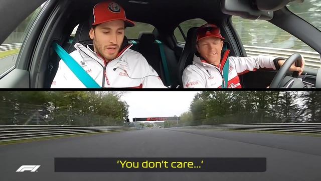 Raikkonen Scares Giovinazzi On Nordschleife's 'Green Hell' смотреть онлайн
