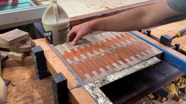 Walnut Padauk End Grain Cutting Board | Functional Kitchen Art 4K смотреть онлайн