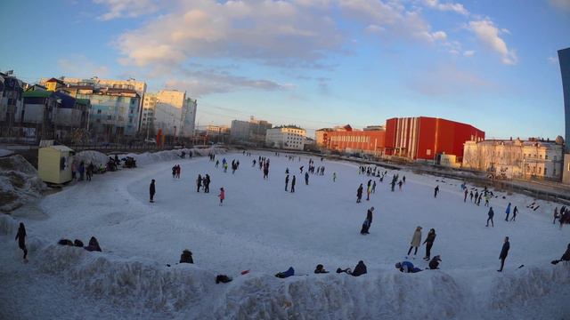 каток - 4K Video. Якутск. 2016 г. смотреть онлайн