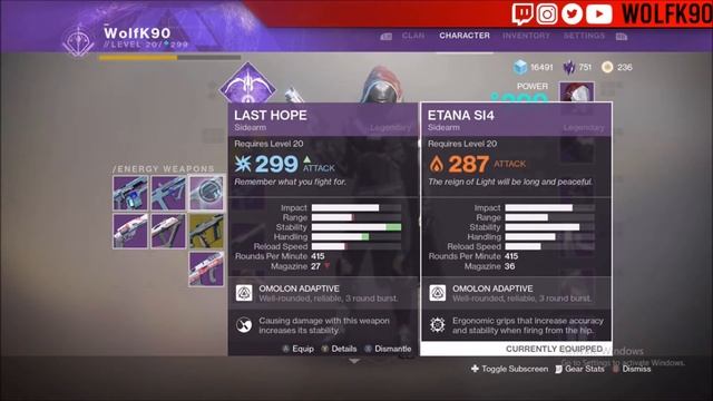 Destiny 2 | Gun Comparison Ep. 2 Part 2 - Last Hope vs Etana SI4 [Omolon Sidearms] PvP Edition! смотреть онлайн