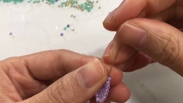 串珠花教程米珠花#beadwork#beadflower#handmadejewelry#handmadeflowers#beadtutorial