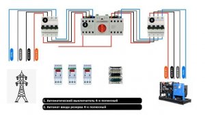 Подключение электрического генератора в доме 380В
