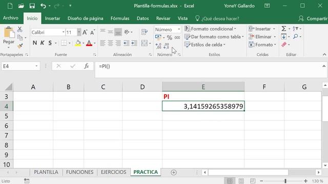 Función PI en Excel смотреть онлайн