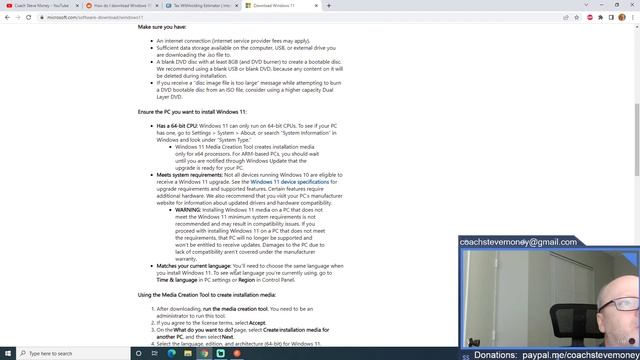 How To Download Windows 11 / 10 Media Creation Tool from Tech Support with Coach Steve Money #16 смотреть онлайн