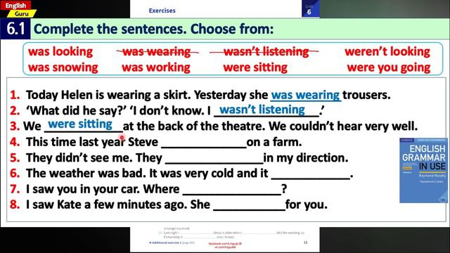 Unit - 6 | Past Continuous | I was doing | Raymond Murphy's English Grammar In Use | Spoken English смотреть онлайн