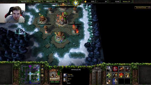 Warcraft 3: Reforged CZ/SK | #1261 | Survival Chaos 3.9 - Rush t4 na side linky смотреть онлайн