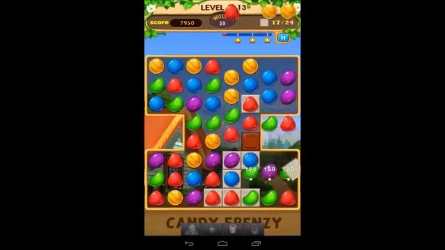 Candy Frenzy Level 1-13 - 3 Star Walkthrough смотреть онлайн