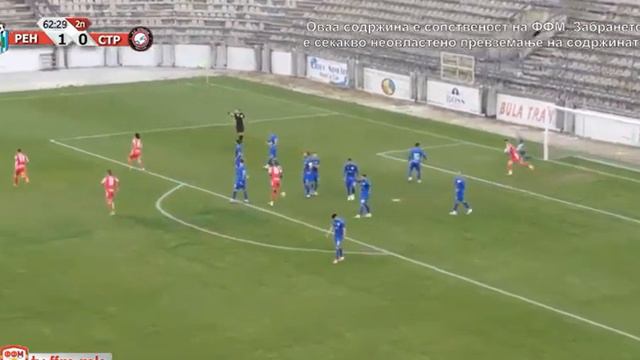 ПМФЛ - 30. коло (РЕНОВА - СТРУГА ТЛ 1-1) Евро гол на Босанчиќ смотреть онлайн