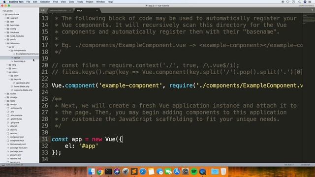 LARAVEL VueJS - Getting started with vueJS inside a Laravel application - how to install смотреть онлайн