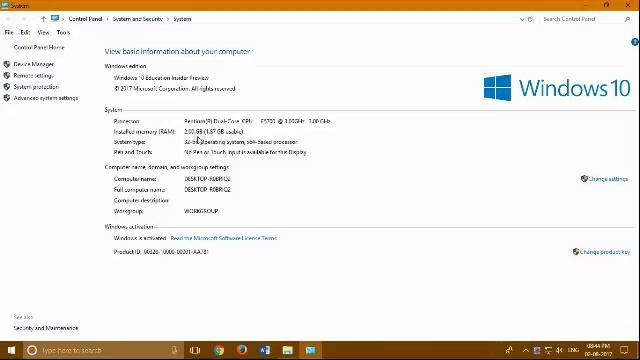 How to check system Properties |WINDOWS 10 смотреть онлайн