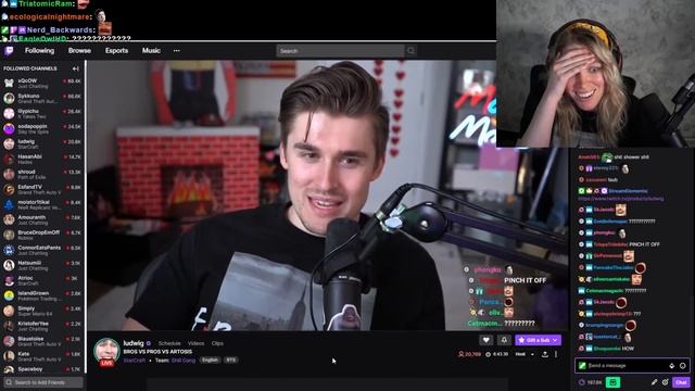 Ludwig didn't know QTCinderella was watching stream смотреть онлайн