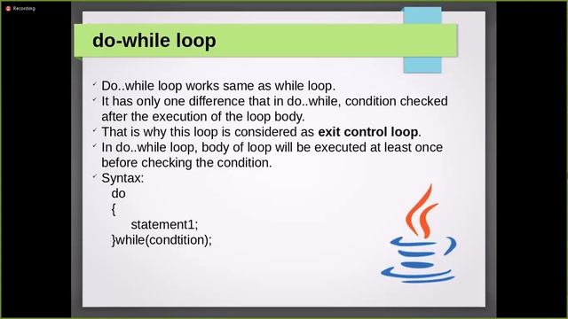 Control flow and looping statements in Java with examples. || While, do-while, for, continue, break смотреть онлайн