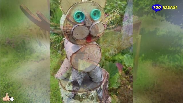 Beautiful garden crafts made of old wood! 80 ideas for inspiration! смотреть онлайн
