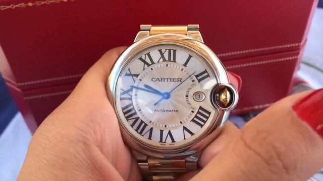 EASY DIY ADJUST DATE & TIME | BALLON BLEU DE CARTIER WATCH 42 MM, 18K YELLOW GOLD, STEEL смотреть онлайн