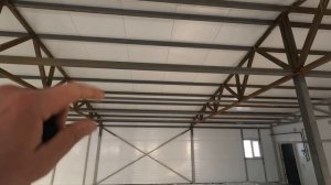 Магазин из сэндвич-панелей 30х15 метров. 450 квадратов, под сетевой магазин. Часть 2 - вид изнутри.