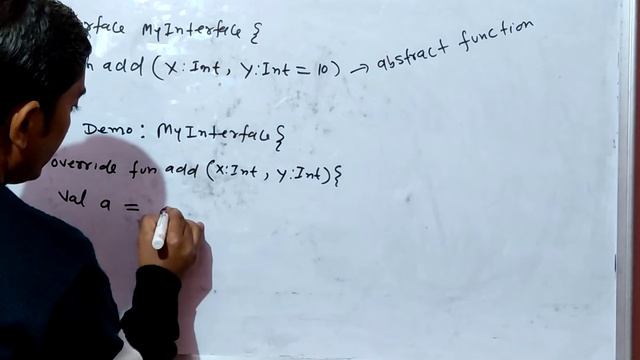 Interface in kotlin-Part-3 | How to pass default value in interface member function in kotlin смотреть онлайн