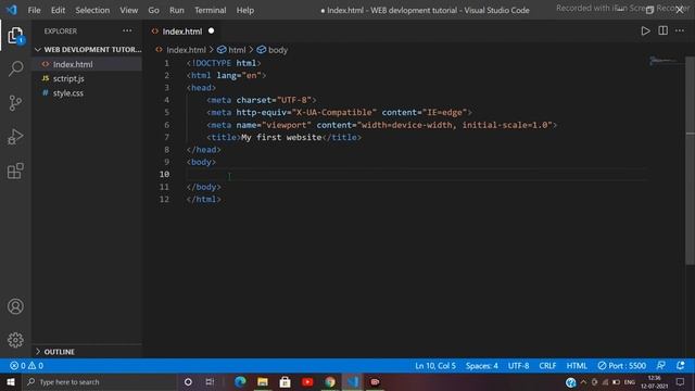 HTML tutorial for beginner || Head, Title, Body, DOCTYPE || Web devlopment || Tutorial #2 смотреть онлайн