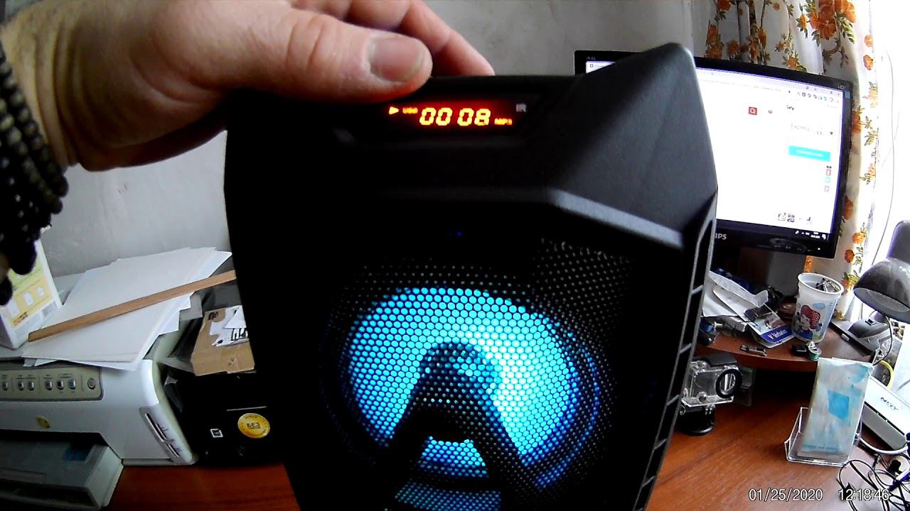 JBK 8878 портативная акустическая система чемодан с bluetooth, FM, MP3 смотреть онлайн