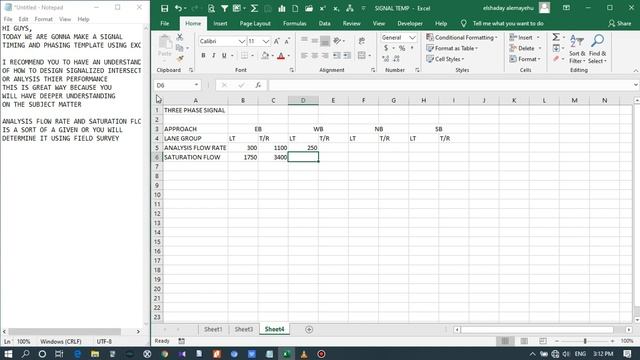 HOW TO MAKE EXCEL TEMPLATE FOR SIGNAL TIMING AND PHASING PART 1 смотреть онлайн