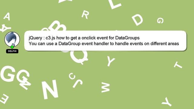 jQuery : c3.js how to get a onclick event for DataGroups смотреть онлайн
