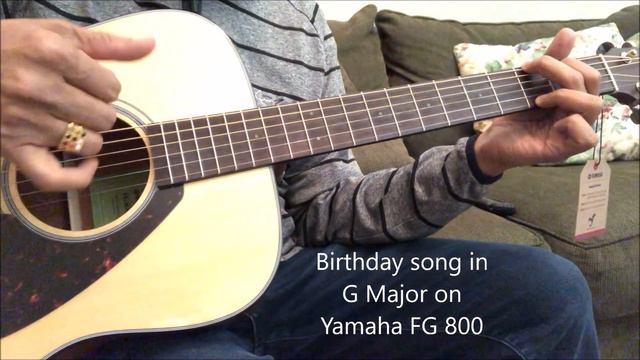 Birthday song and chords using $200 and $3500 dollar guitar.. смотреть онлайн
