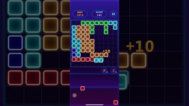 Glow Block Puzzle?Glow Themed Classic Block Puzzle #17 - Gameplay Walkthrough (iOS, Android) смотреть онлайн