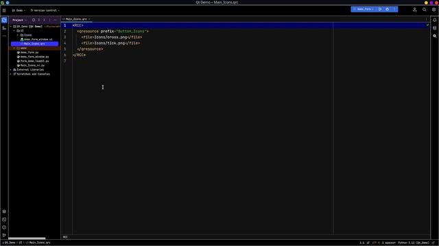 Using Qt Resources for icons in PySide6 or PyQt6 смотреть онлайн