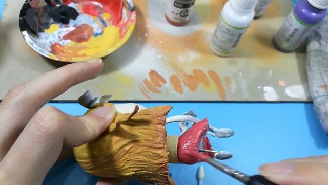 Painting Wendy sculpture from Don't Starve/polymer clay смотреть онлайн