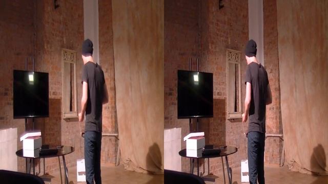 Эксперементальная съемка на 3д камеру JVC