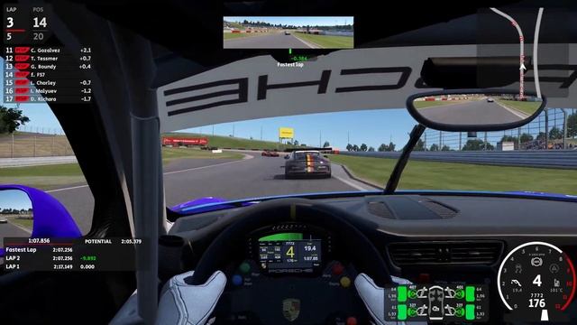 Automobilista 2 race Porsche Cup at Nurburgring, starting last AMS2 controller gamepad смотреть онлайн